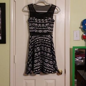 Black and white dress